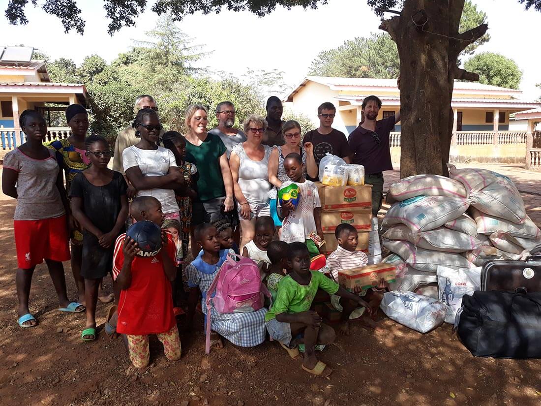 L'association Triangle d'Afrique a fait un partenariat avec l'orphelinat de Ngaoundéré et a livré des denrées alimentaires