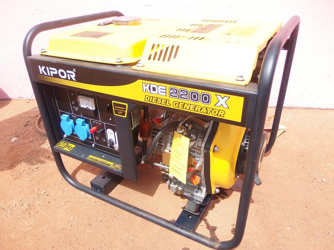 Le groupe électrogène au centre de santé de Mbalang Djalingo