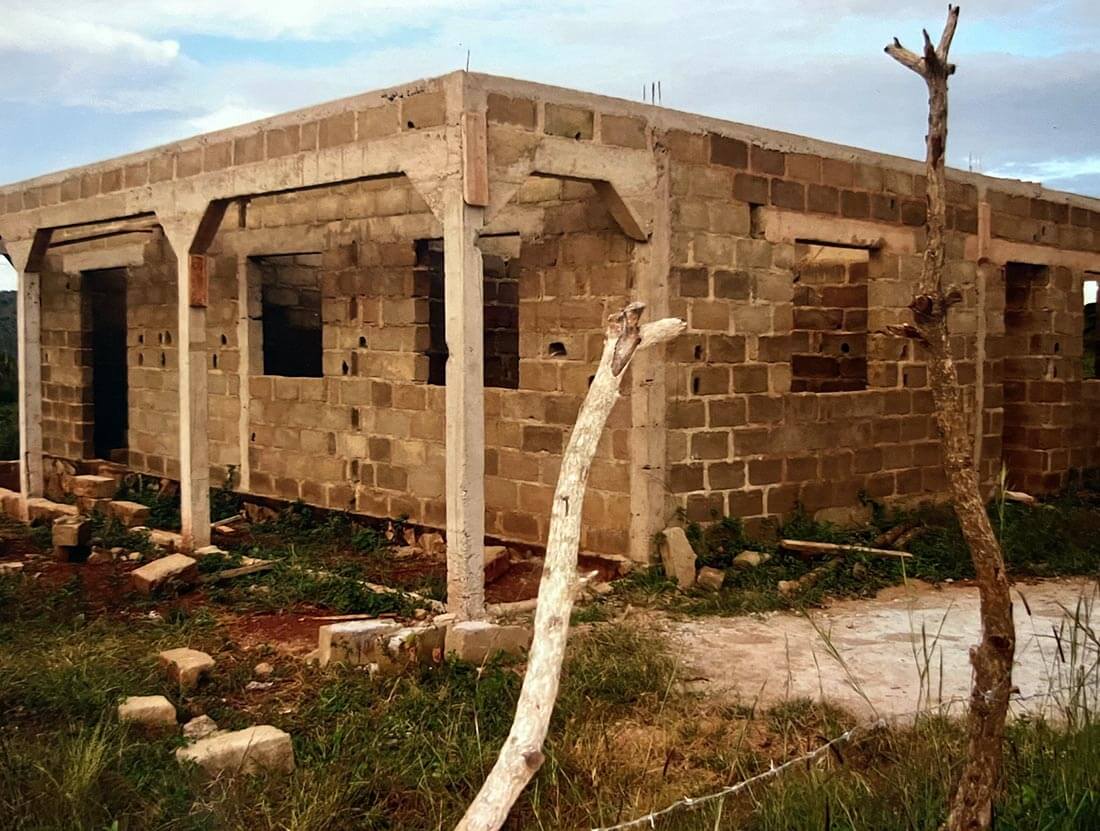 Structure finie des murs du centre de santé à Mbalang Djalingo