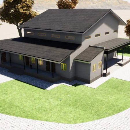 Projet 3D du centre d'insertion pour adultes handicapés au Cameroun - Un projet de l'Association Triangle d'Afrique