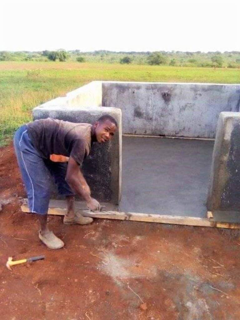 Construction du point d'eau de l'école à Mbalang Djalingo au Cameroun - Un projet Triangle d'Afrique