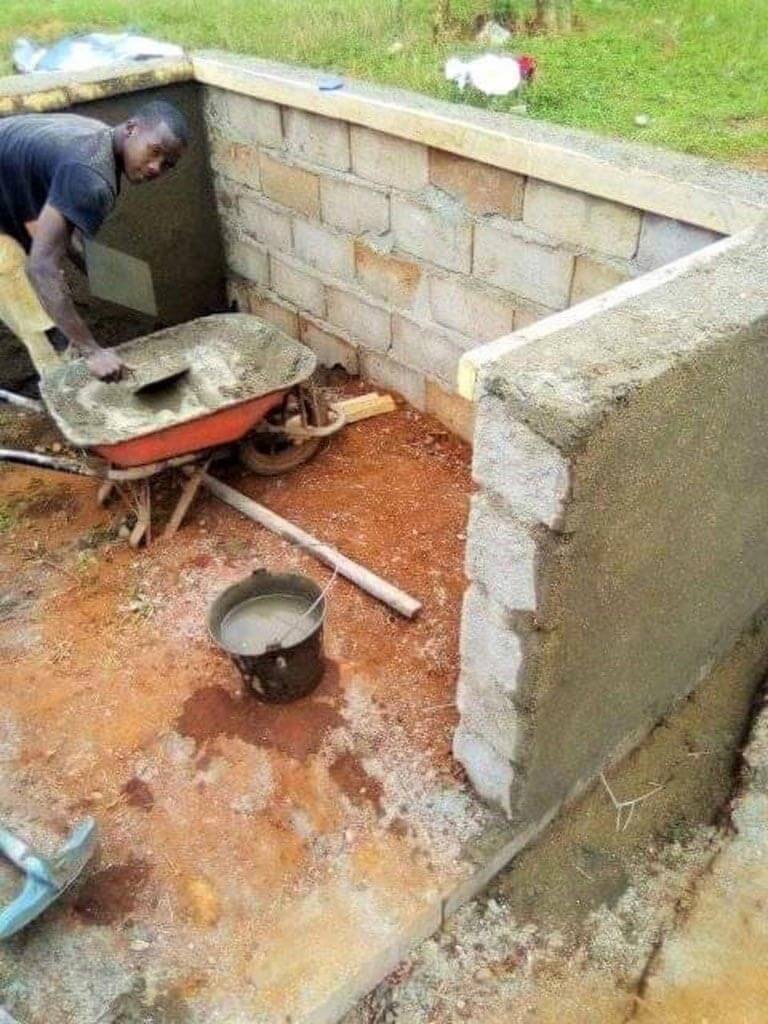 Construction du point d'eau de l'école à Mbalang Djalingo au Cameroun - Un projet Triangle d'Afrique