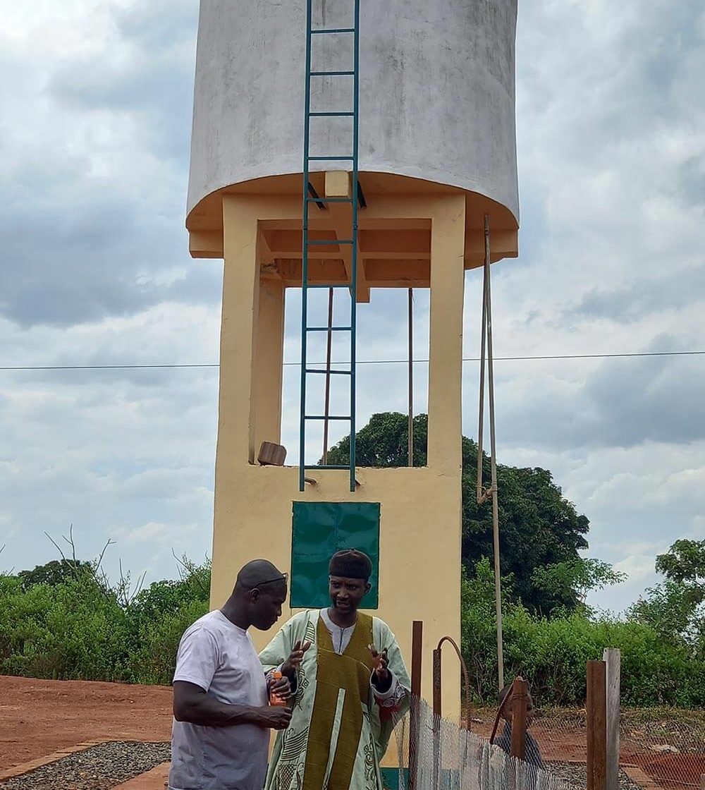 Finalisation du château d'eau à Mbalang Djalingo au Cameroun - Un projet Triangle d'Afrique